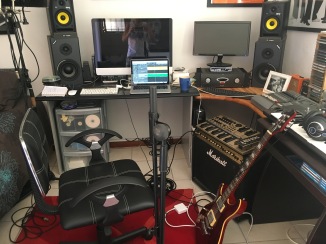 busy recording new track " the impossible" - this one's heavy